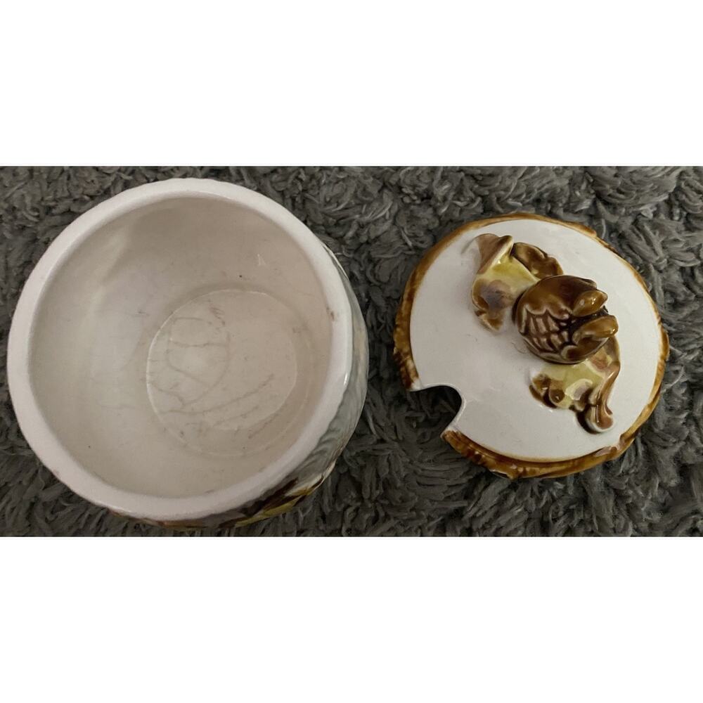 Nevco Small Cream and Brown Creamer, Sugar Bowl, Salt & Pepper Vtg Shaker Set - Picture 6 of 8